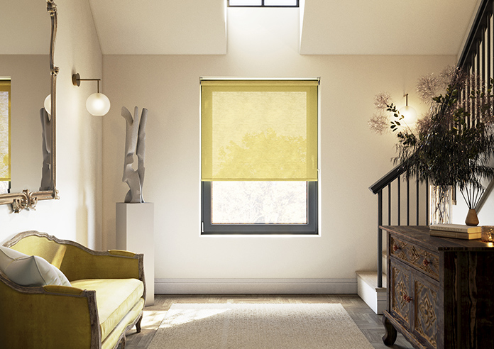 Savona, Lustrous Yellow - Twist&Fit Roller Blind - Image 3